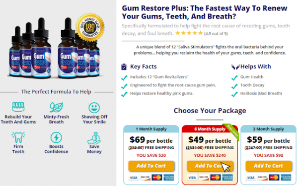 Restore Your Oral Health with Gum Restore Plus+ [ USA, CA, AU, NZ, UK, IE]