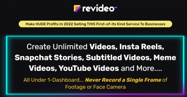 ReVideo OTO Upsell – 1st to 7th All 7 OTOs Details Here + 88VIP 800 Bonuses