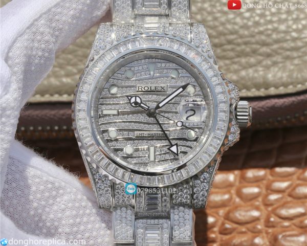 Review chi tiết mẫu đồng hồ Rolex gmt master II siêu cao cấp