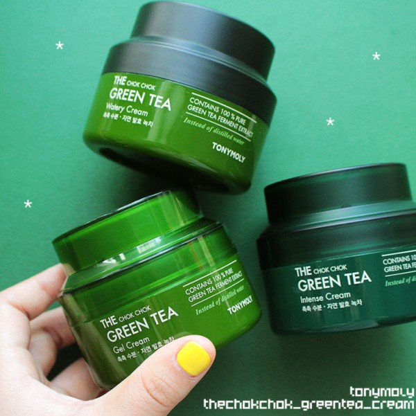 Review Kem dưỡng Tonymoly The Chok Chok Green Tea Watery Cream