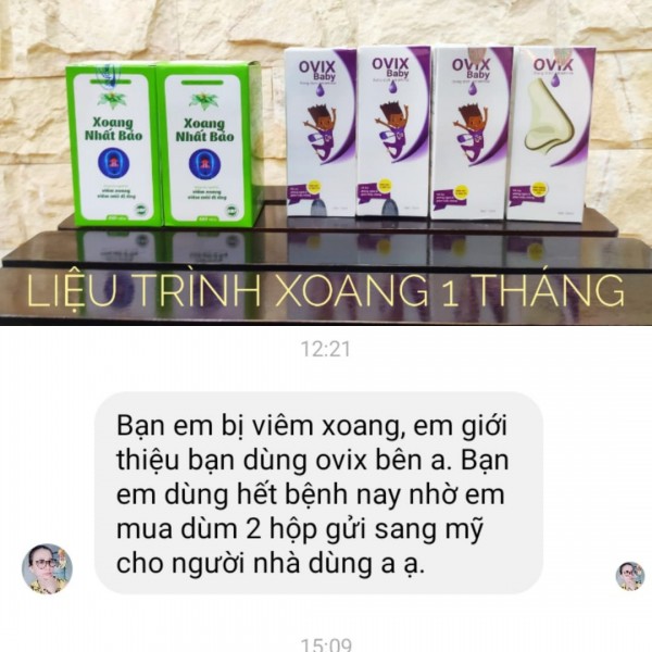 Review mọi người về Ovix Chữa xoang mãn tính 