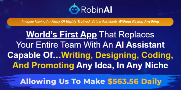 Robin AI OTO 2023: Full 7 OTO Details + 5,000 Bonuses + Demo
