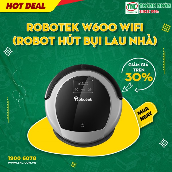 Robot hút bụi Robotek giảm giá sốc tại Thành Nhân