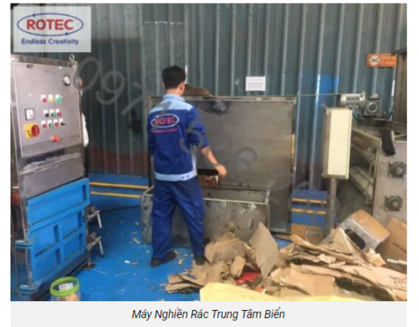 ✳✳✳ROTEC VIỆT NAM BÀN GIAO THÀNH CÔNG BỘ ĐÔI MÁY NGHIỀN ÉP RÁC CHO TRUNG TÂM BIỂN✳️✳️✳️