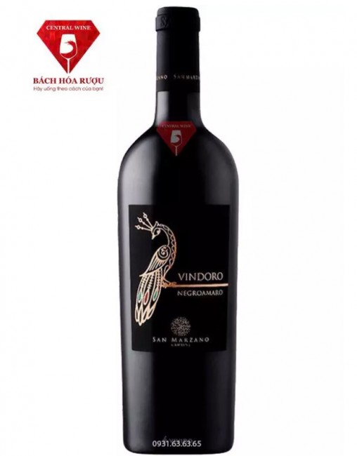 Rượu Vang Con Công Vindoro Negroamaro