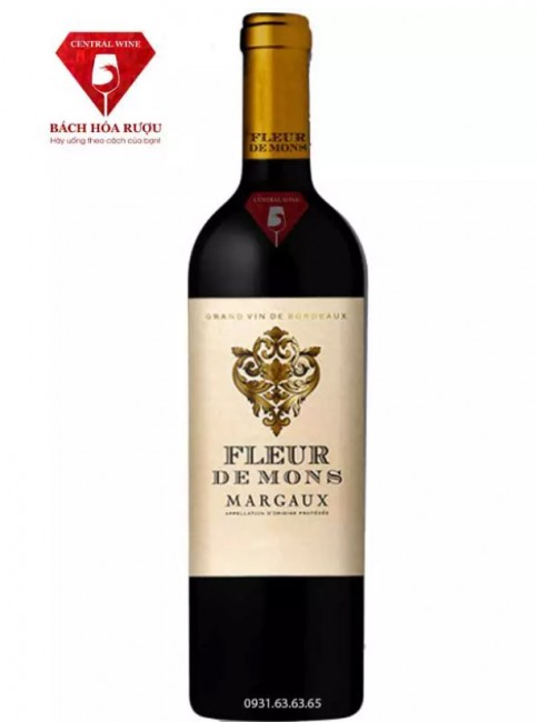 Rượu vang Pháp Fleur de Mons Margaux