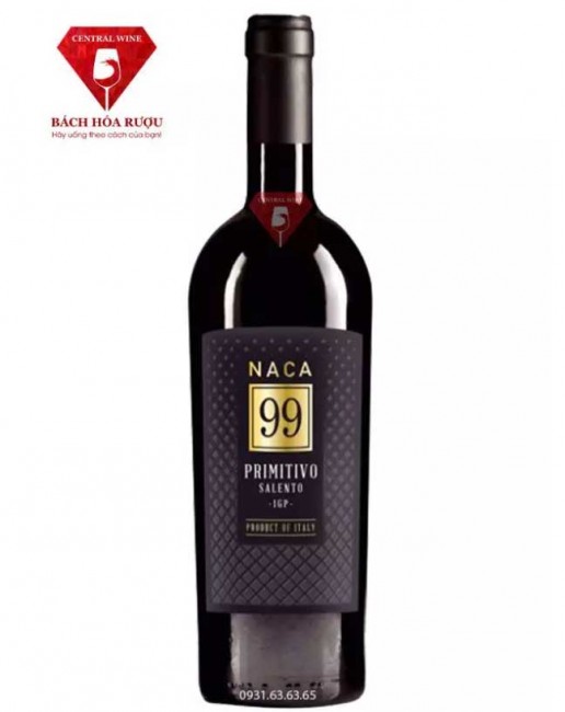 Rượu vang Ý Naca 99 Primitivo Salento