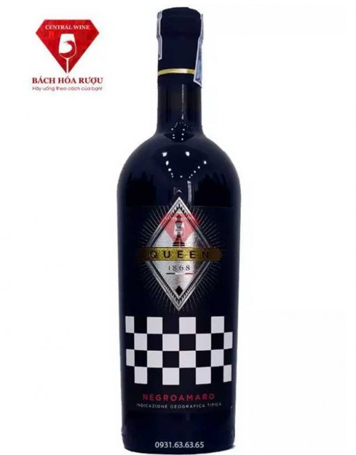 Rượu vang Ý Queen 1868 Negroamaro IGT 16.5%