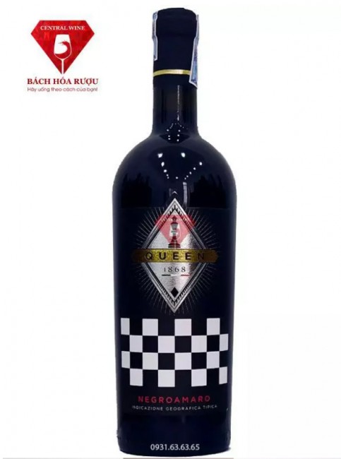 Rượu vang Ý Queen 1868 Negroamaro IGT 16.5%