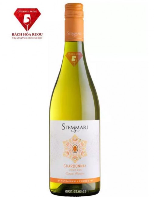 Rượu vang Ý Stemmari Chardonnay Sicilia DOC