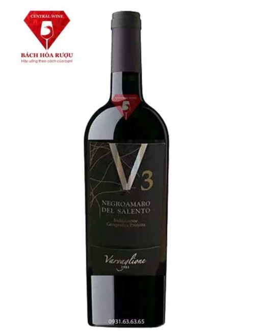 Rượu vang ý v3 Negroamaro del Salento