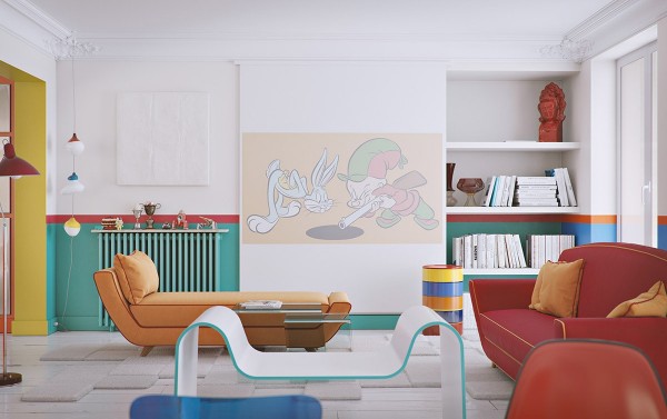 Sắc đỏ tươi mới, rực rỡ và tinh xảo trong trang trí căn hộ