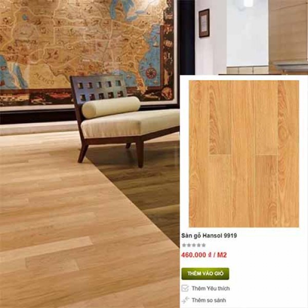 Sàn gỗ công nghiệp Hansol 9919