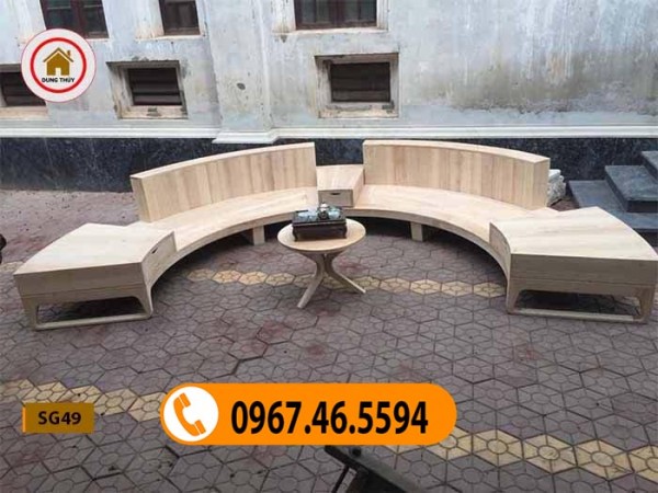 Sành điệu cùng 5 mẫu sofa gỗ góc chữ L mini 2020