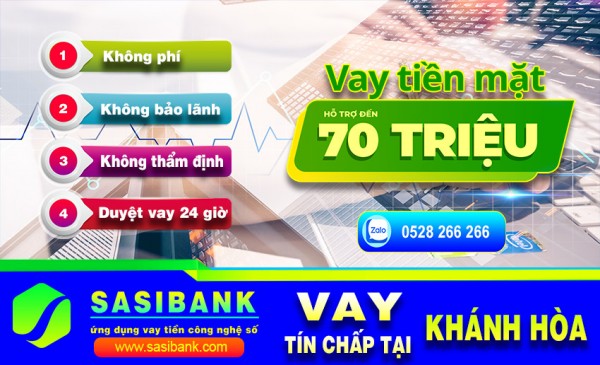 Sasibank cho vay tns chấp tại Khánh Hòa