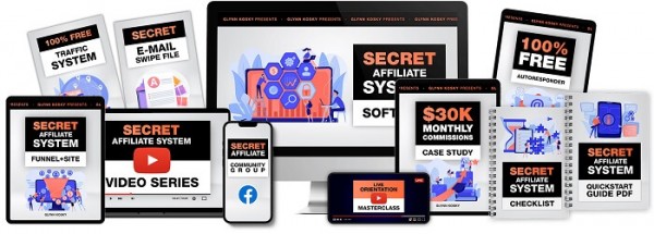 Secret Affiliate System PRO Review Coupon Code Discount By  Glynn Kosky OTO Upsell Login Download