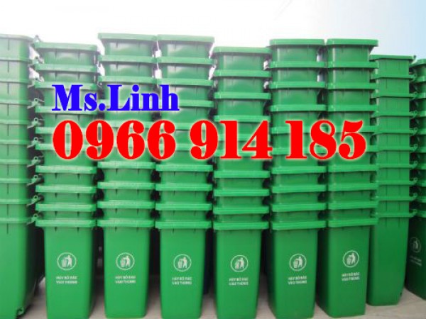 Siêu phẩm thùng rác công cộng 240l nhựa HDPE giá siêu khuyến mãi