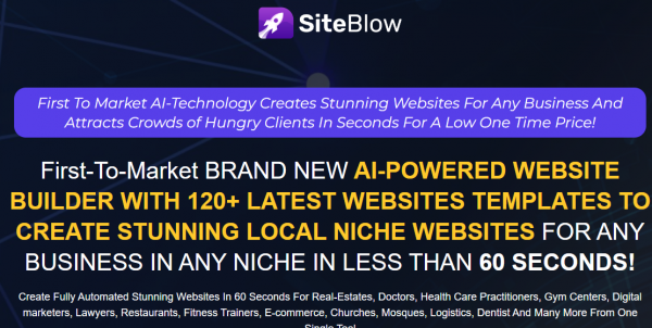 SiteBlow Review - VIP 5,000 Bonuses $2,976,749 + OTO 1,2,3,4,5,6 Link Here