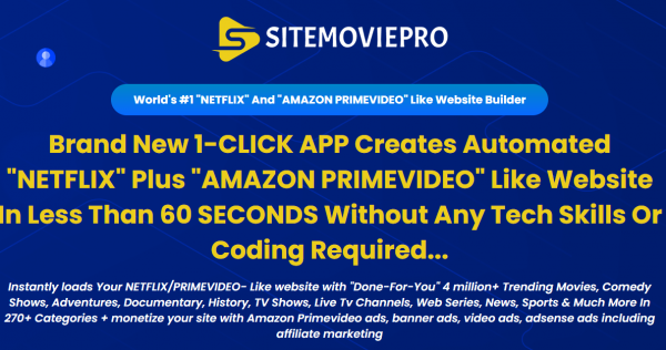 SiteMoviePro Review – 88VIP 2,000 Bonuses $1,153,856 + OTO 1,2,3,4,5,6 Link Here