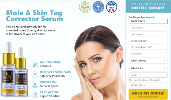 SkinBiotix MD Serum (Mole & Skin Tag Remover) Works On All Skin Types Read Benefits!