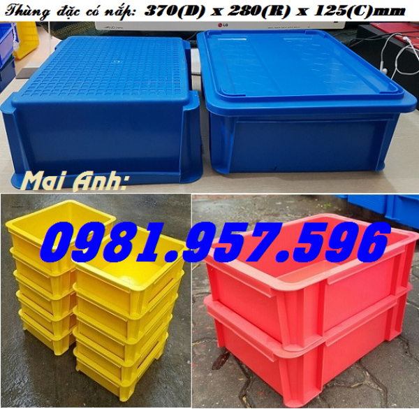 Sóng bít B7, thùng nhựa B7, thùng nhựa cao 12cm