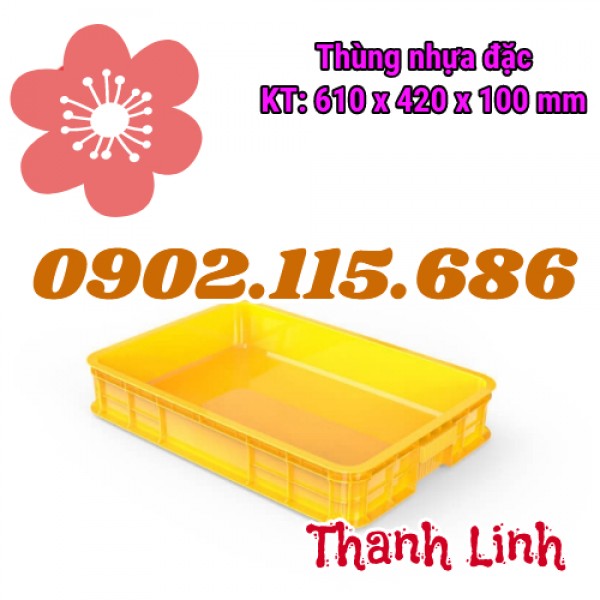 Sóng nhựa bít, sóng nhựa HS025, thùng nhựa đặc, 