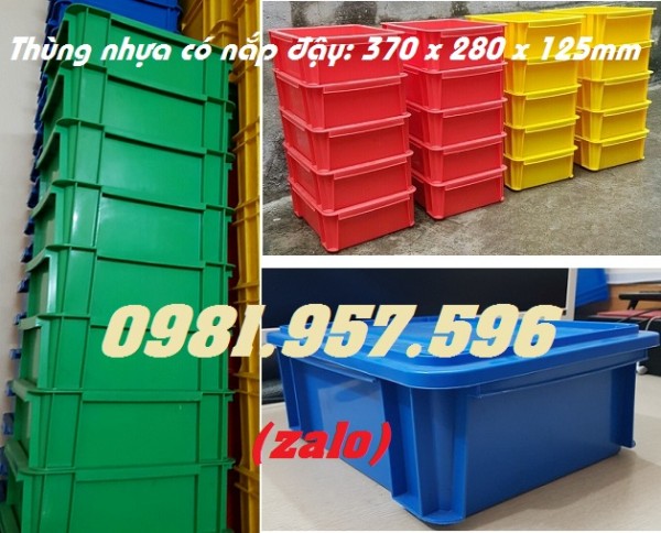 Sóng nhựa bít, thùng nhựa có nắp, hộp nhựa B7