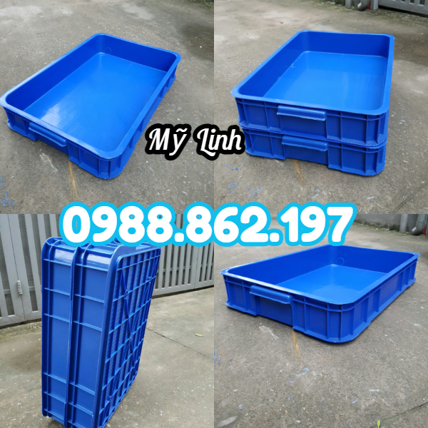 Sóng nhựa đặc HS025, sọt nhựa HS025