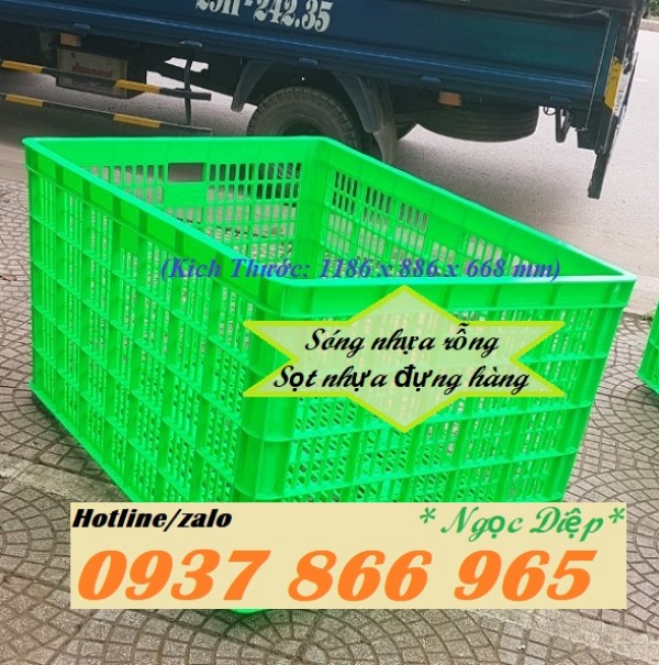 Sóng nhựa đựng đồ may mặc, sọt nhựa 26 bánh xe, sóng nhựa đựng hàng