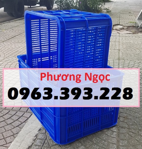 Sóng nhựa hở HS004, sọt nhựa đựng hàng cao 31, thùng nhựa rỗng HS004