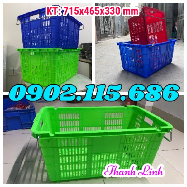 Sóng nhựa hở, sọt nhựa HS011