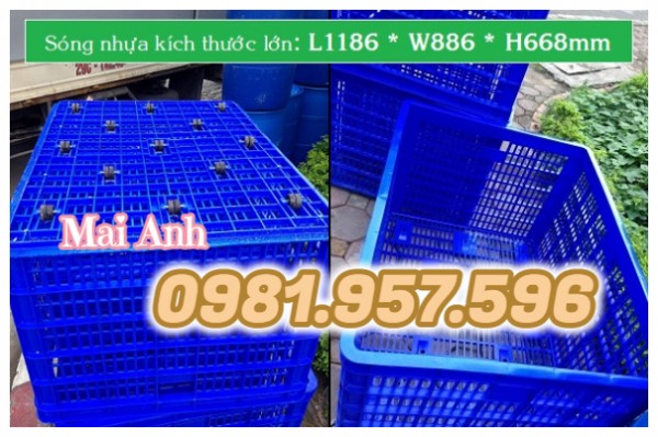 Sóng nhựa Hs015, sóng nhựa 26 bánh xe, sóng nhựa rỗng kéo hàng﻿