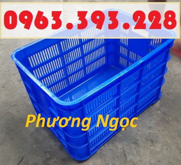 ​Sóng nhựa rỗng HS012, sọt nhựa rỗng đáy đặc, thùng nhựa đáy đặc có lỗ