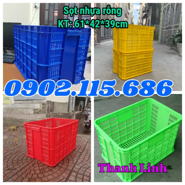 Sóng nhựa rỗng, sọt nhựa HS005, thùng nhựa rỗng