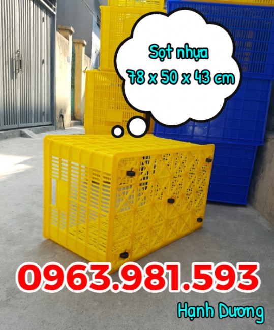 Sọt 5 bánh xe, sọt nhựa đựng hoa quả