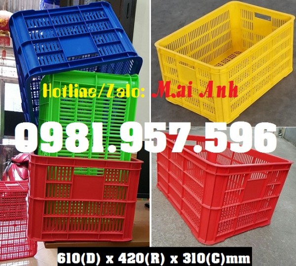 Sọt nhựa cao 31cm, sọt nhựa đựng công tơ, sọt đựng nông sản