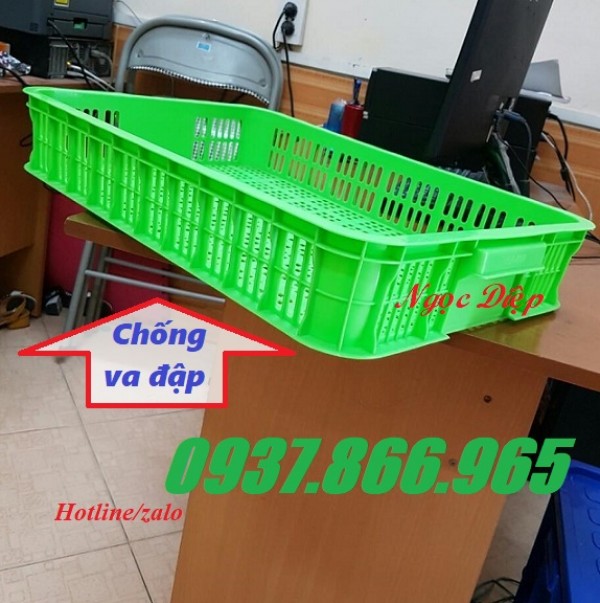 Sọt nhựa đựng rau củ, sóng nhựa bầy hàng siêu thị, sóng nhựa cao 10cm