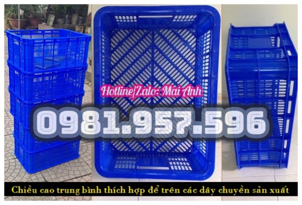 Sọt nhựa đựng thực phẩm, sọt đựng hoa quả, rổ nhựa công nghiệp