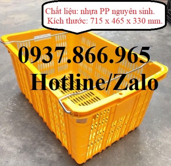 Sọt nhựa dùng trong cửa hàng tự chọn, sọt nhựa quai sắt tại hà nội, sọt nhựa tại công ty thực phẩm