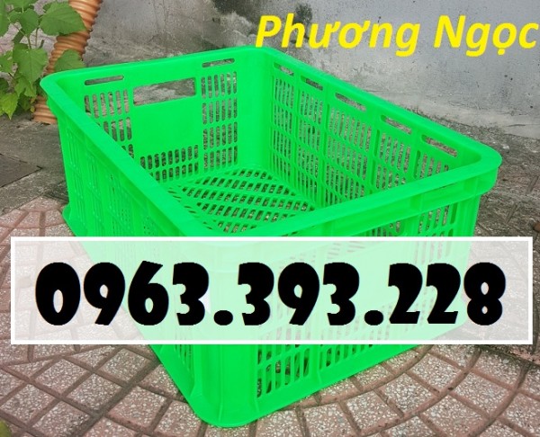 Sọt nhựa rỗng HS018, sóng nhựa đựng hàng, sóng nhựa hở, sóng nhựa đan lưới