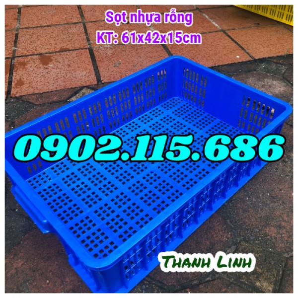 Sọt nhựa rỗng, sọt nhựa HS008, sóng nhựa bít, thùng nhựa rỗng,