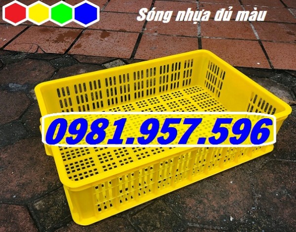 Sọt nhựa trưng bày trong siêu thị, sóng nhựa 1T5