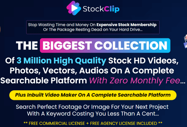 StockClip Review – Access The Biggest Stock Without Monthly Fee