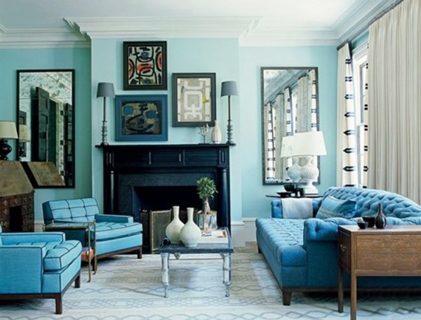 Sự kết hợp tuyệt vời giữa gam màu sơn tường và nội thất