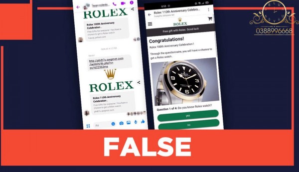 Sự kiện giảm giá đồng hồ Rolex nhân dịp kỷ niệm 110 năm có đáng tin ?