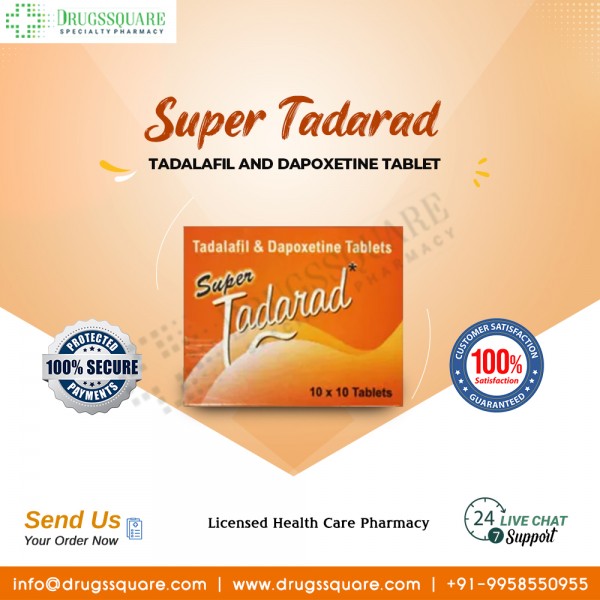 Super Tadarad Tablet Price - Tadalafil 20 mg và Dapoxetine 60 mg
