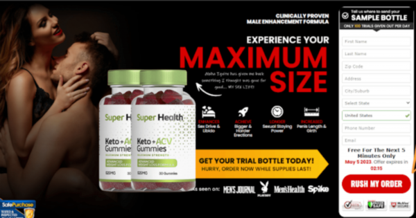 SuperHealth Male Enhancement Gummy - Experience The Most Hard Orgasm !