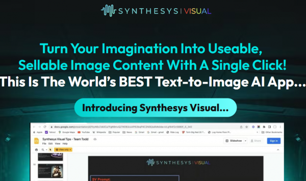 Synthesys Visual OTO - 2022 Full 1 OTO Upsell Links + 88VIP 2,000 Bonuses Value $1,153,856