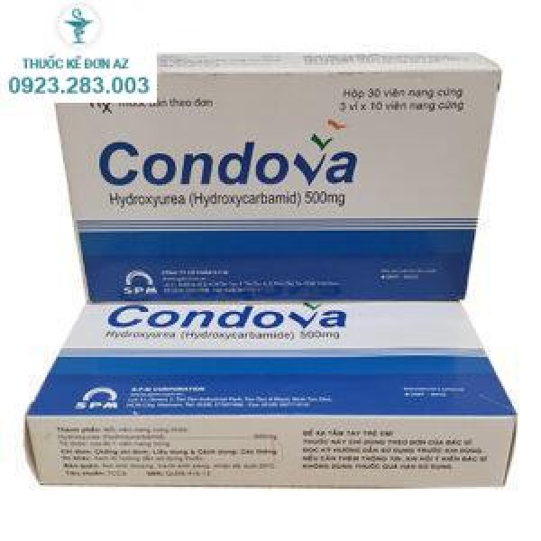 tác dụng thuốc Condova 500mg Hydroxyure ?  Giá thuốc condova 500mg ?
