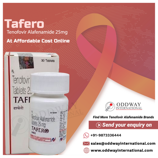 Tafero 25 mg Tenofovir Alafenamide Tablet Chi phí trực tuyến